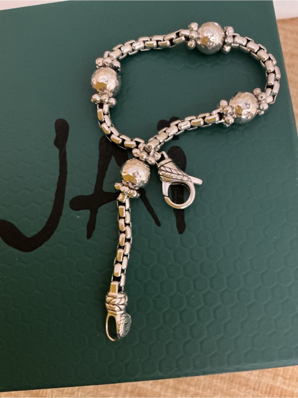 JAI BY JOHN HARDY STERLING SILVER BEAD BRACELET - Picture 2 of 8